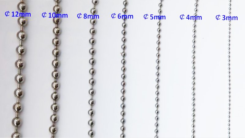 Metal bead curtain