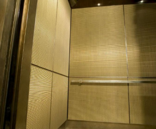 Decorative mesh for elevator